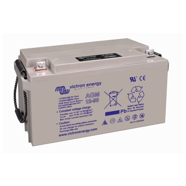 victron energy agm deep cycle battery (m6) 12v/90ah