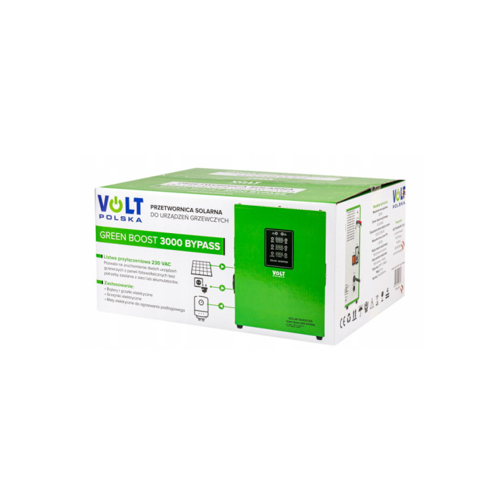 invertor solar green boost mppt 3000 bypass (120-350vdc) pentru incalzire apa, centrala termica