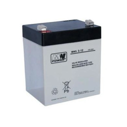 Acumulator VRLA AGM 12V/5Ah MWS 5-12 - MW POWER