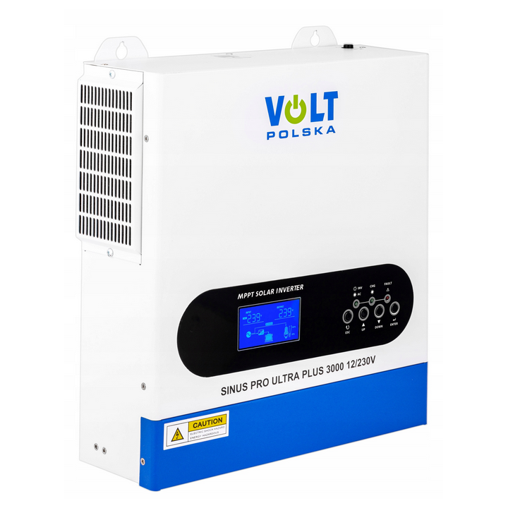 Invertor Off-Grid , Sinus Pro Ultra Plus 3000 12/230V (1500/3000W) + 100A MPPT (30-500V), Sinus Pur, Volt Polska