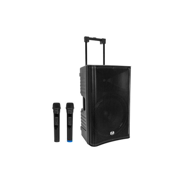 boxa portabila 15''/38cm 300w rms tws cu bt/usb + 2 mic wireless