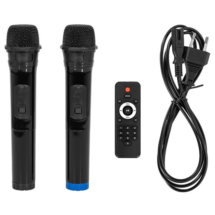 boxa portabila 15''/38cm 300w rms tws cu bt/usb + 2 mic wireless