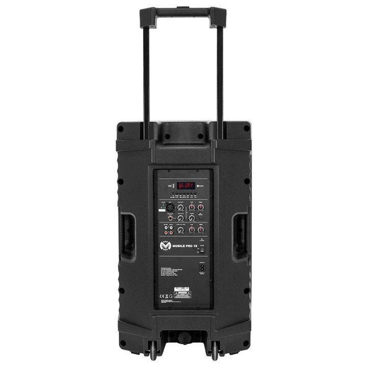 boxa portabila 15''/38cm 300w rms tws cu bt/usb + 2 mic wireless