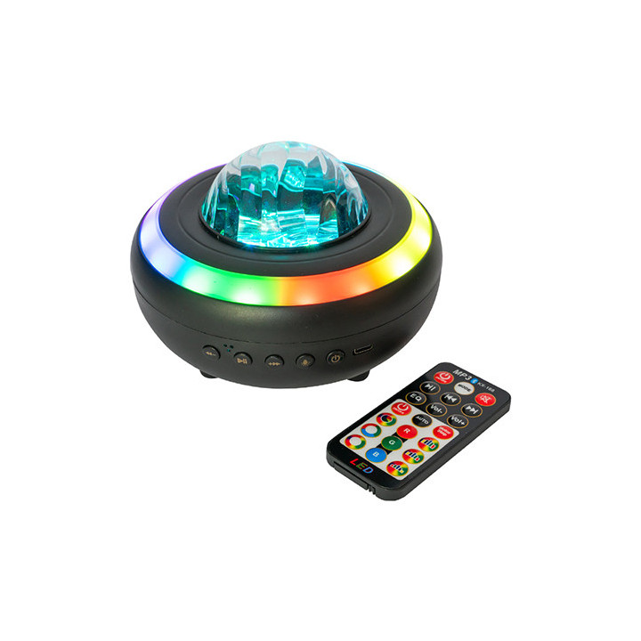 boxa portabila cu efect astro si led