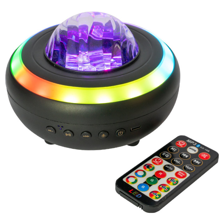 boxa portabila cu efect astro si led