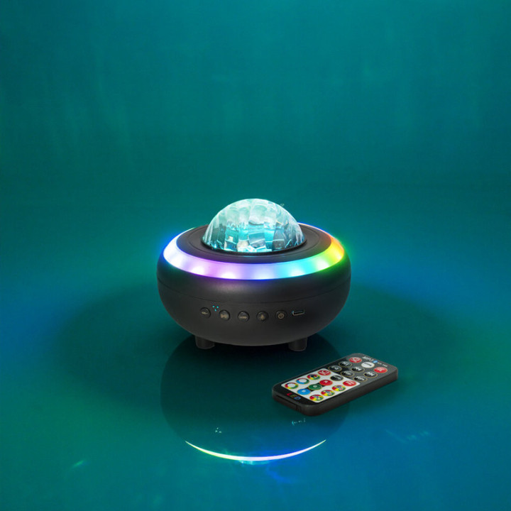 boxa portabila cu efect astro si led