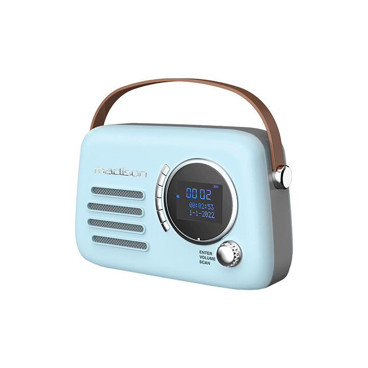 radio fm/dab portabil vintage 30w cu functie bluetooth/aux