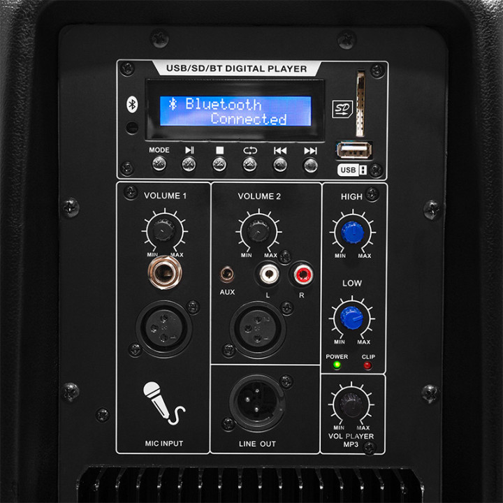 boxa activa 12''/30cm 140w rms cu bt/fm/tws/usb/sd