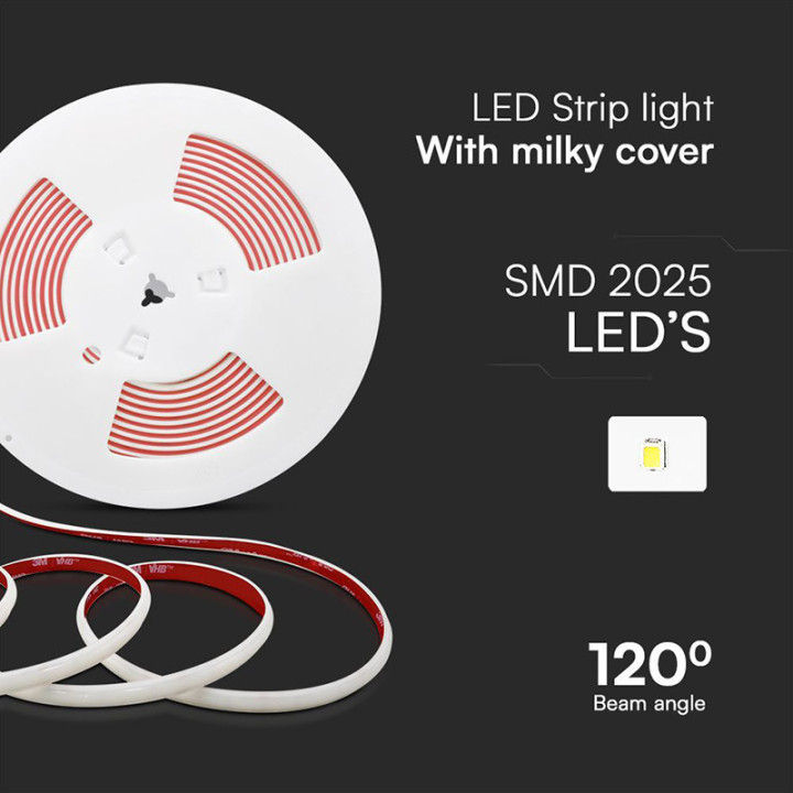 banda led cob 12.5w/m 220-240v ip65 4000k rola 5m