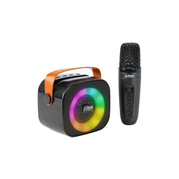 boxa portabila karaoke cu 1 microfon functie bt/usb/tws