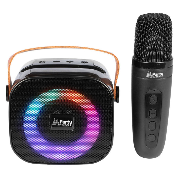boxa portabila karaoke cu 1 microfon functie bt/usb/tws