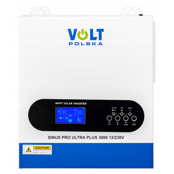 Invertor Off-Grid , Sinus Pro Ultra Plus 3000 12/230V (1500/3000W) + 100A MPPT (30-500V), Sinus Pur, Volt Romania