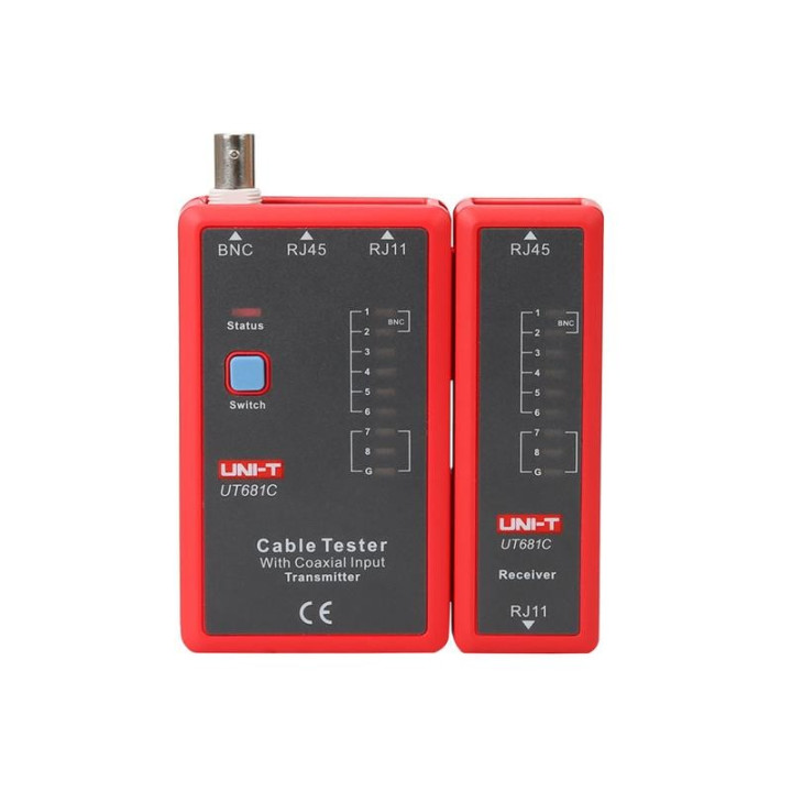 Detectoare Testere De Cablu, Tester de cablu UNI-T UT681C (RJ45, RJ11, BNC) -1, dioda.ro