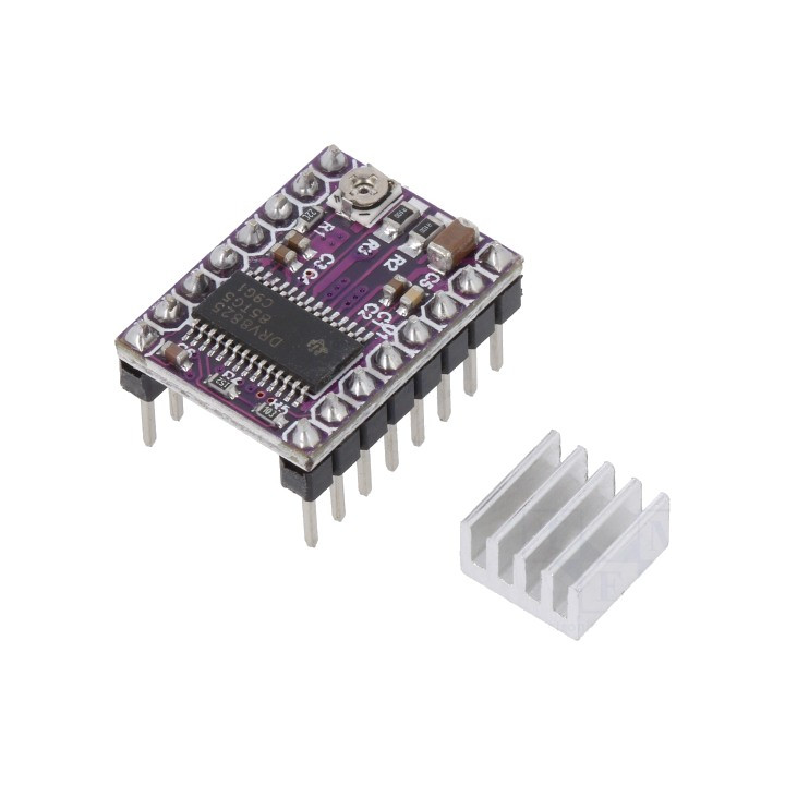 Driver Motor, Controler motor pas cu pas DRV8825 1,5A Uwej sil: 8,2÷45V -1, dioda.ro