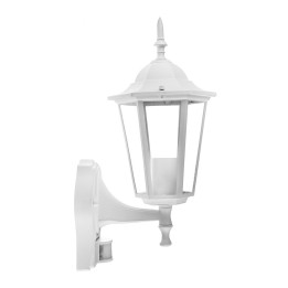 Lampi Iluminare, Lampa de gradina, prindere perete, cu senzor E27 Alb mat -1, dioda.ro