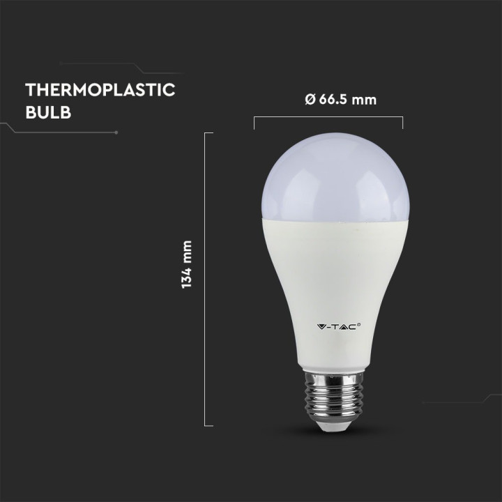 Lampi Iluminare, Bec LED - 15W A65 Е27 200'D Termoplastic, Alb rece -6, dioda.ro