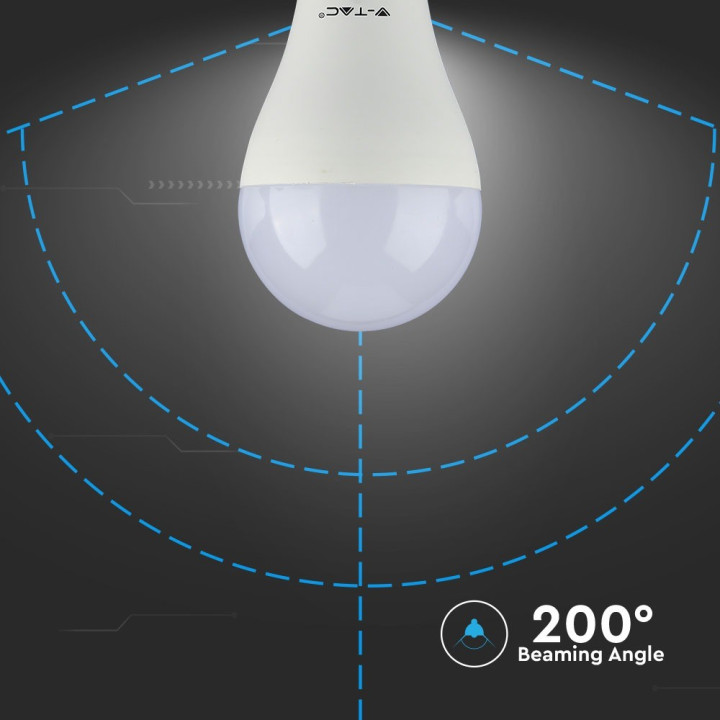 Lampi Iluminare, Bec LED - 15W A65 Е27 200'D Termoplastic, Alb rece -7, dioda.ro