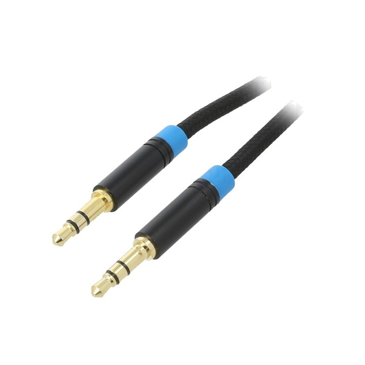 home, Cablu Jack 3,5mm 3pin mufă,din ambele părţi 2m Placare: aurit -1, dioda.ro