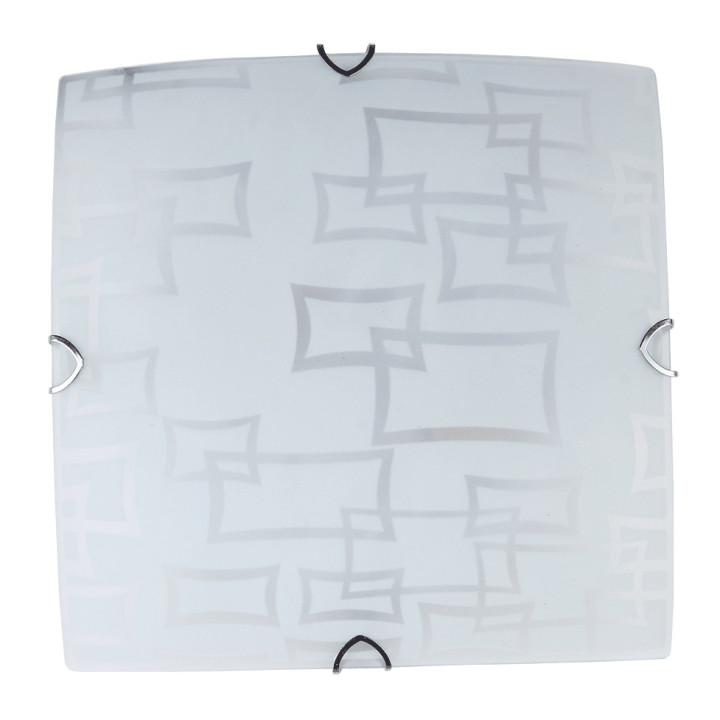 Lampi interior, Plafoniera Azzardo Alb 3xE27 60W 400x400mm -1, dioda.ro