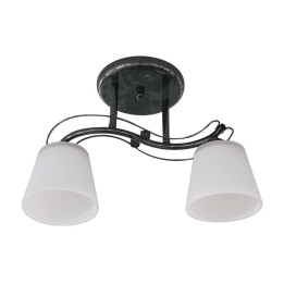 Lampi interior, Lustra Aria Crom+Alb 2xE27 60W -1, dioda.ro