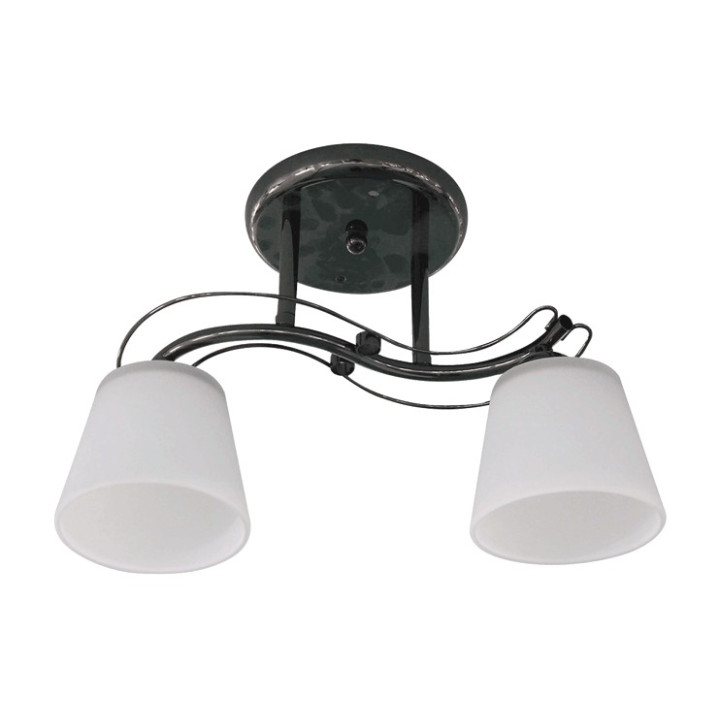 Lampi interior, Lustra Aria Crom+Alb 2xE27 60W -1, dioda.ro