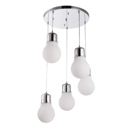 Lampi interior, Pendul Starfall Crom 5xE27 60W -1, dioda.ro