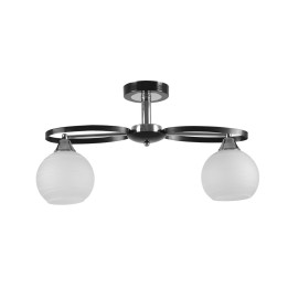 Lampi interior, Lustra Moonlight Crom+Negru+Alb 2xE27 60W -1, dioda.ro