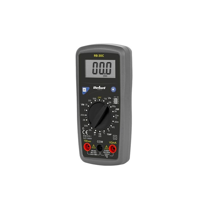 Multimetre digitale, MULTIMETRU UNIVERSAL RB-30C REBEL -1, dioda.ro