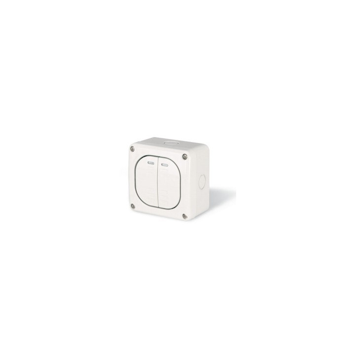 Aparataj doza rotunda, Intrerupator Dublu PT 10A IP66, 137.5021 -1, dioda.ro