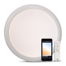 Interior LED, Plafoniera Smart Luxera 36W 3000K-6500K IP20, PULSAR -1, dioda.ro