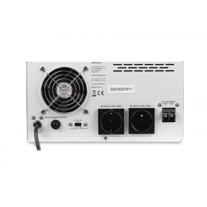 Invertoare panouri fotovoltaice, SINUS PRO 1500 S 12 / 230V (1050 / 1500W) + INVERTOR SOLAR MPPT 40A -6, dioda.ro