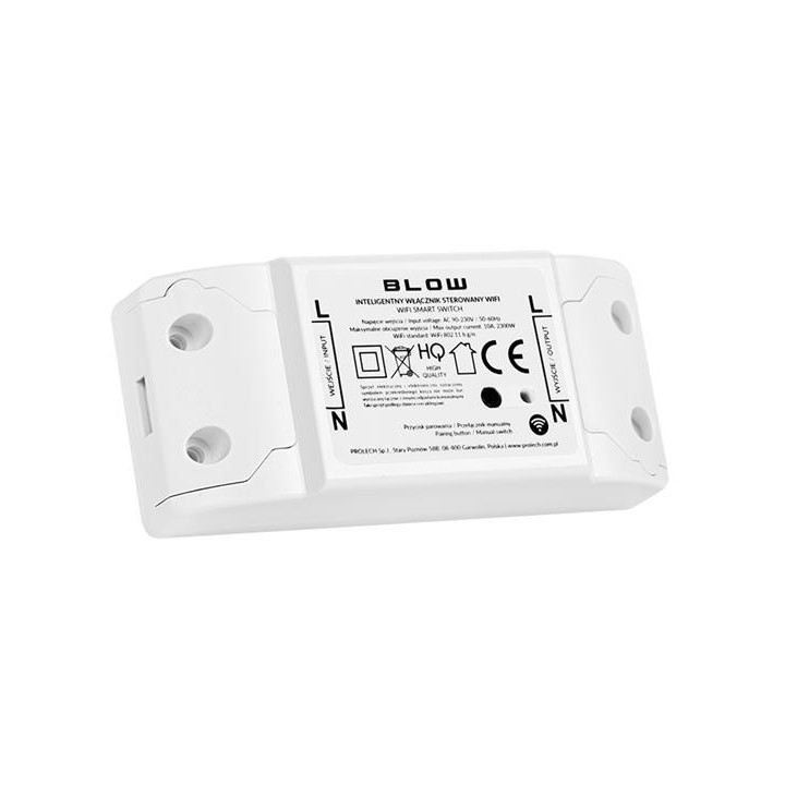 Unități de control SMART, Comutator de iluminat inteligent BLOW 1 canal WiFi Tuya -1, dioda.ro
