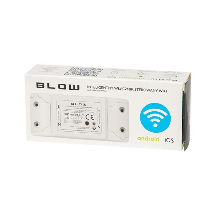 Unități de control SMART, Comutator de iluminat inteligent BLOW 1 canal WiFi Tuya -3, dioda.ro