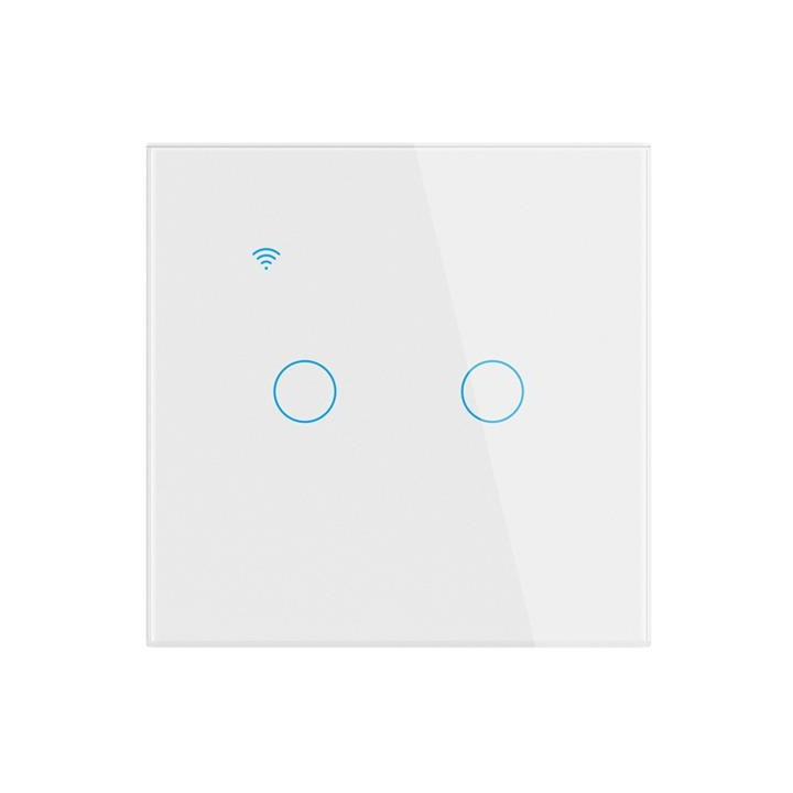 Smart Home, Comutator de iluminat inteligent NOUS LZ2 ZigBee Tuya cu 2 butoane -4, dioda.ro