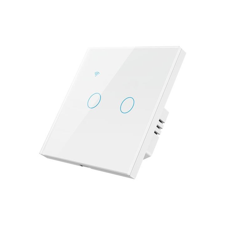 Smart Home, Comutator de iluminat inteligent NOUS LZ2 ZigBee Tuya cu 2 butoane -6, dioda.ro