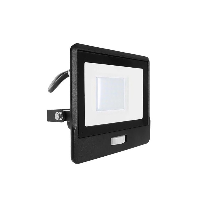 Proiectoare LED, Proiector LED SMD 30W 6400K IP65 CU SENZOR MISCARE - NEGRU -2, dioda.ro